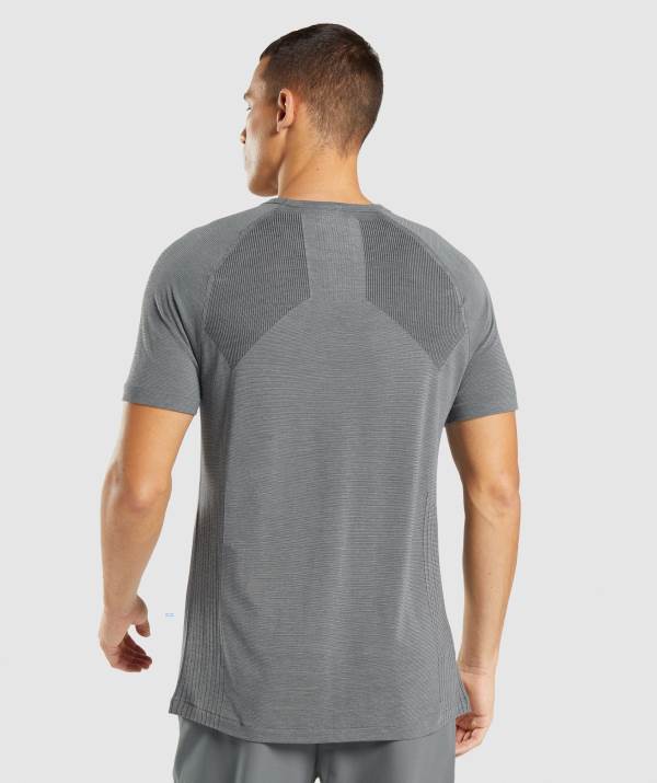 Panske Tricka Gymshark Retake Seamless Čierne Siva | QZ1527384